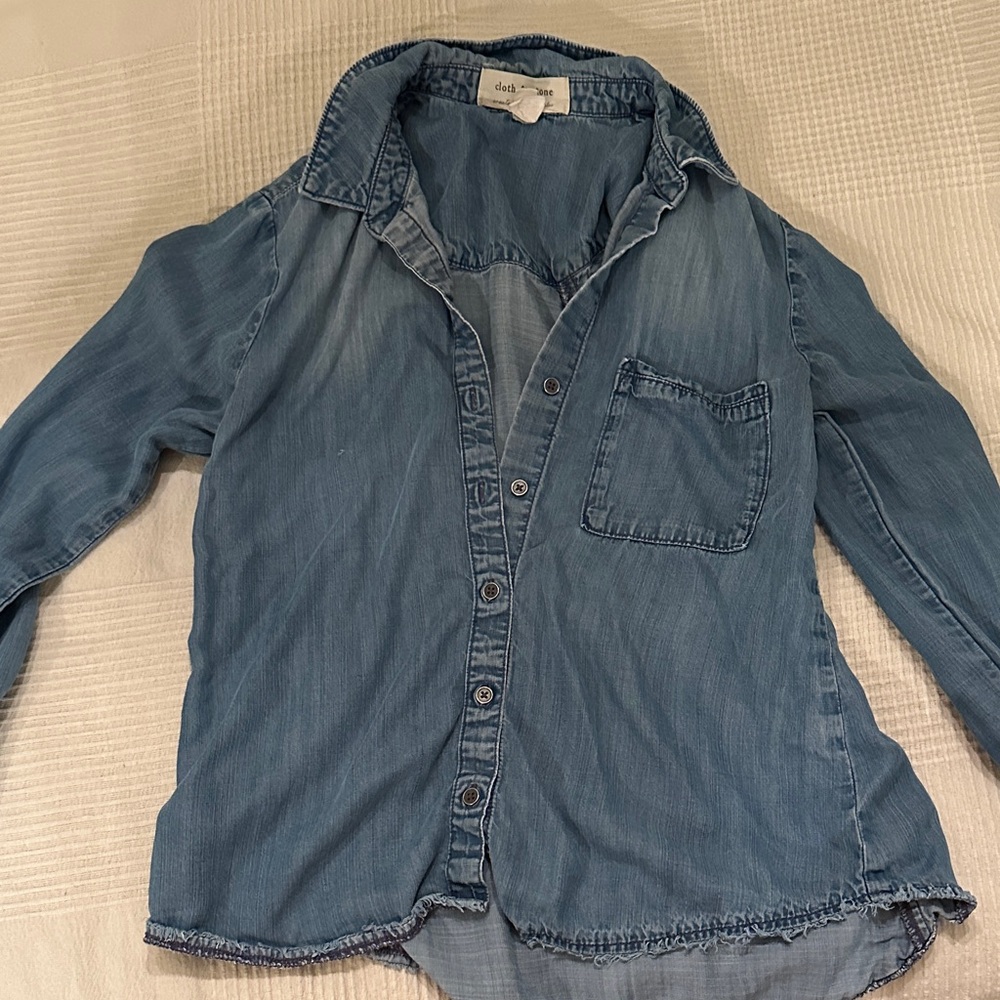 Cloth & Stone Light Blue Denim Shirt